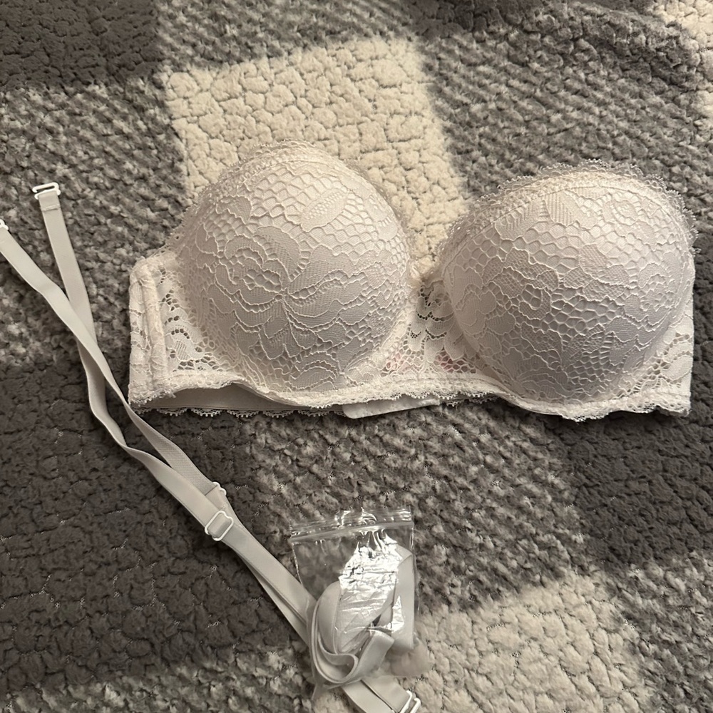 White Lace Bra